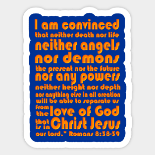 Romans Scripture Tee Sticker